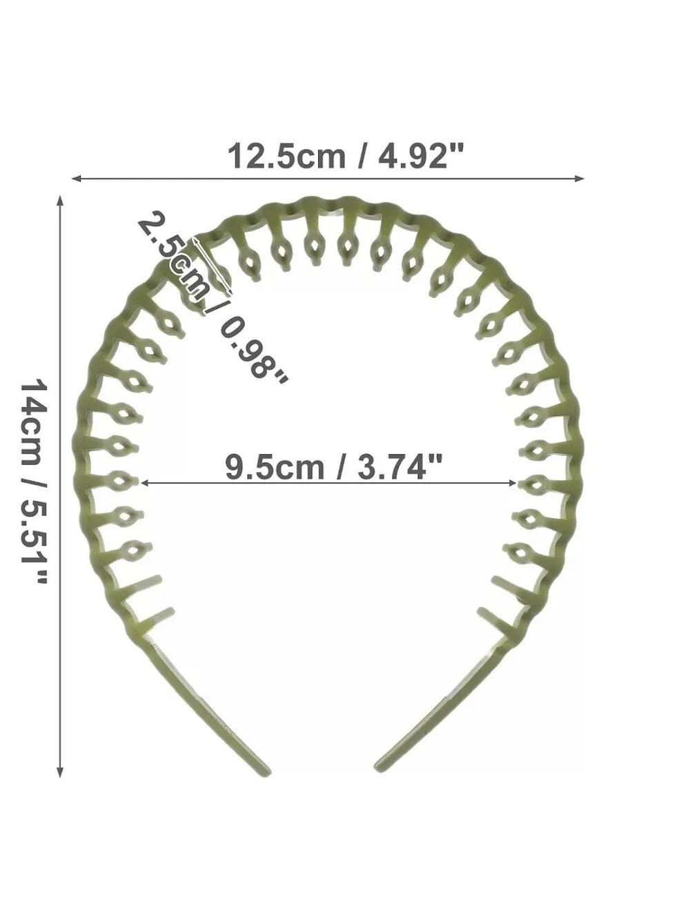Olive Green Sculpted Wave Headband - Women Accessories